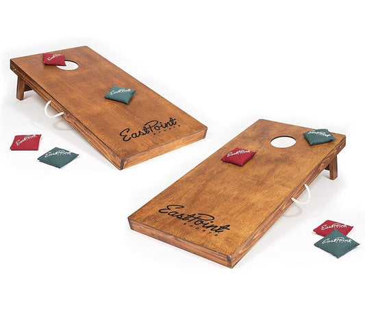 EastPoint Sports Corn Hole Outdoor Game - Full Size 4' x 2' Solid Wood Bean Bag