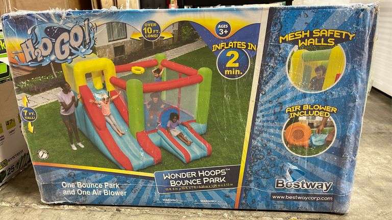Bestway Wonder Hoops Kids Inflatable Mega Bounce Park By Bestway|Item # 980349591|Model # 53424E
